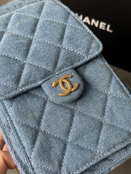 Сумка Chanel 25 Handbag in Denim With Gold Hardware 991176 фото
