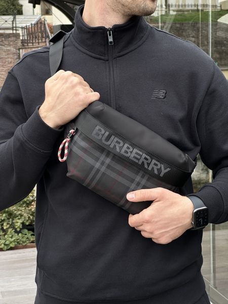 Burberry Men's Sonny Archive Grey Belt Bag 77193 фото