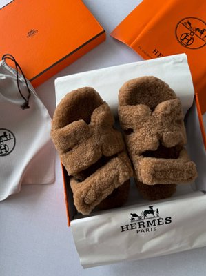 Hermes Slippers Teddy H13 фото