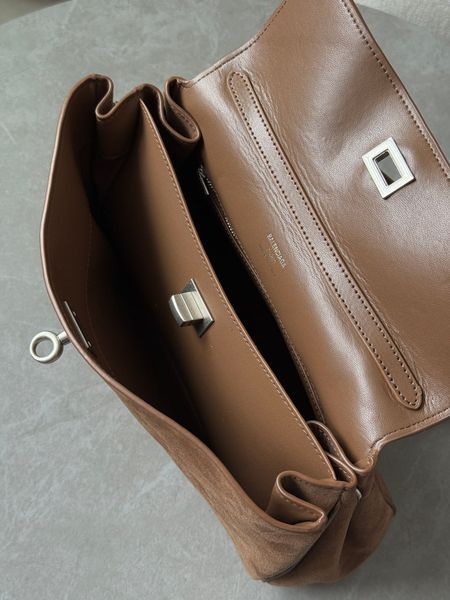 Balenciaga Rodeo Brown Suede/Silver