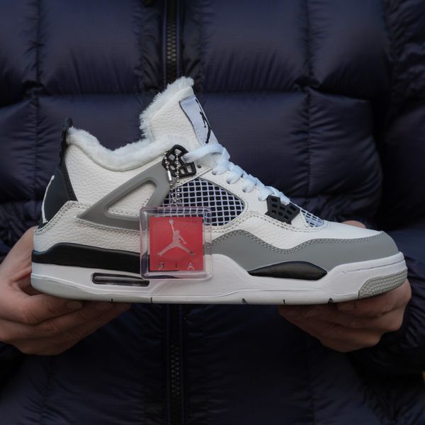 Nike Air Jordan Retro 4 Fur Sneakers