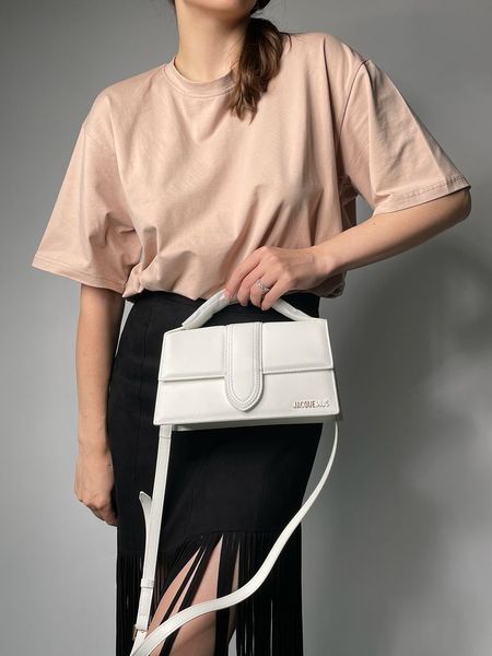 Сумкa Jacquemus Le Grand Bambino White 99033 фото