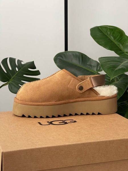 UGG Lanah Clog Chestnut Platform ALL18660 фото