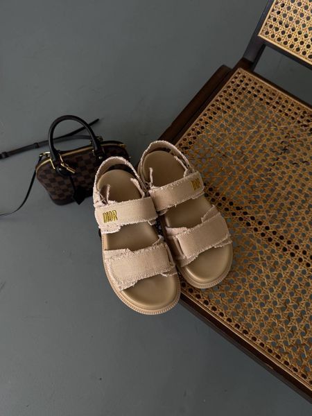 Dior Sandals Beige Jeans D050 фото
