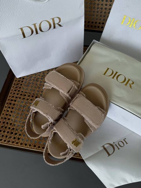 Dior Sandals Beige Jeans D050 фото