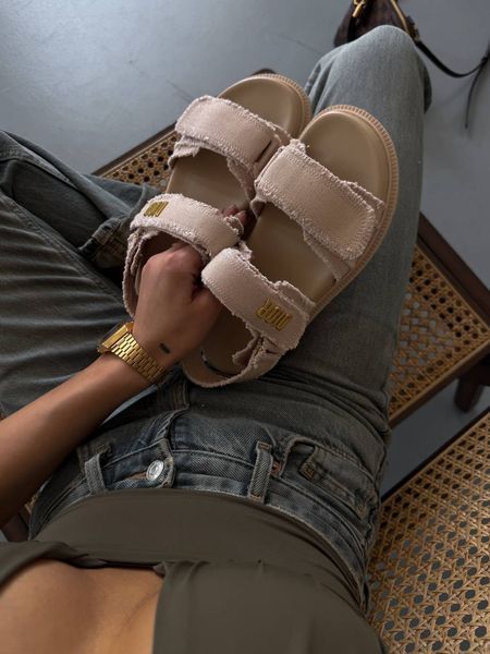 Dior Sandals Beige Jeans D050 фото