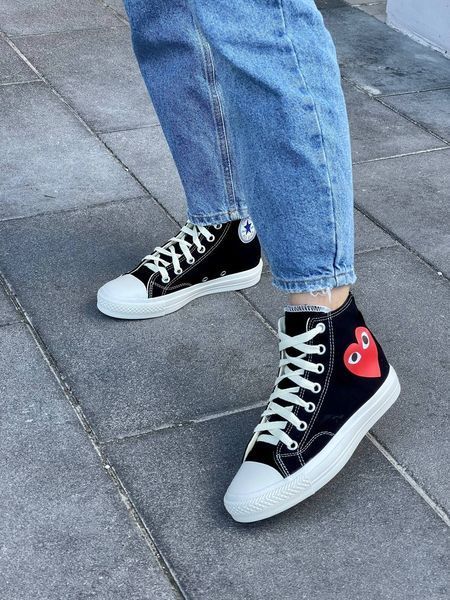 Кеди Comme Des Gar&ccedil;ons Play x Converse High &lsquo;Black&rsquo; 2 559 фото