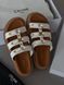 Celine Tippi Leather Slide Sandals White ch031 фото 4