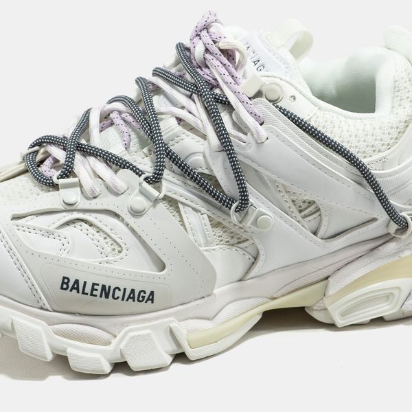 Кроссовки Balenciaga Track Trail Laces Sneaker in White/lilac 58912 фото