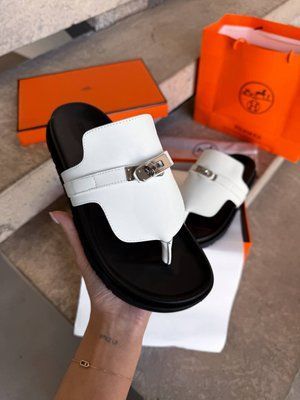 Empire Sandal Herm&egrave;s Blanc White H30 фото