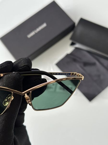Saint Laurent SL 637 001 Green/Gold L Sunglasses