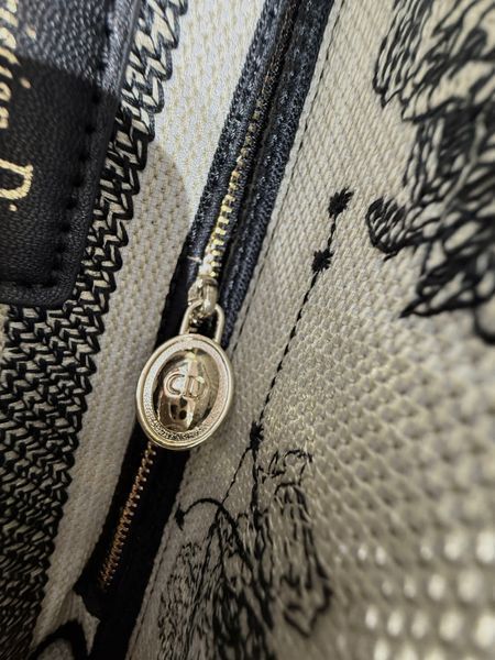 Dior Medium Lady D-Lite Bag Toile de Jouy Zodiac Embroidery Bla 991037 фото