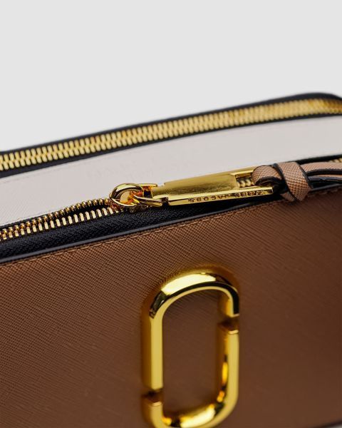 Сумкa Marc Jacobs The Snapshot Dark Beige/Gold 99433 фото
