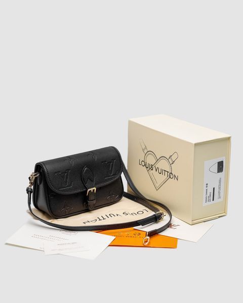 Сумкa Louis Vuitton Diane Monogram Empreinte Leather Black 99451 фото