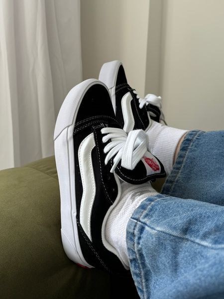 Vans Knu Skool Platform Black/White 0024 фото