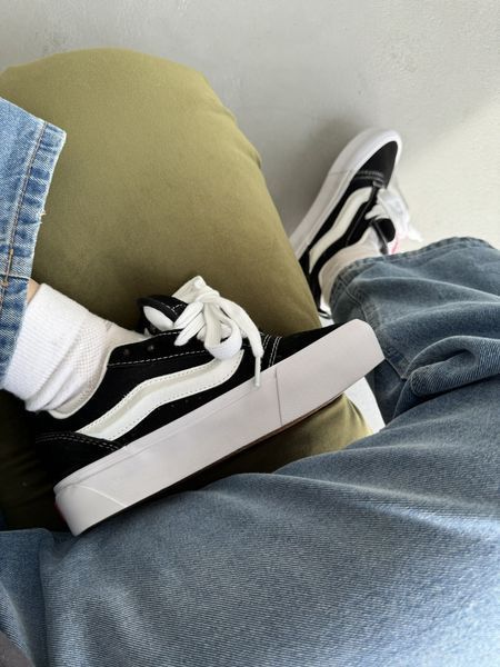 Vans Knu Skool Platform Black/White 0024 фото