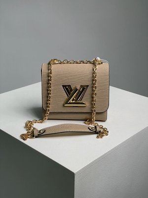 Сумкa Louis Vuitton Medium Twist MM Epi Leather Beige 01206 фото