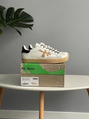 Premiata Steven White Black Beige 1831 фото
