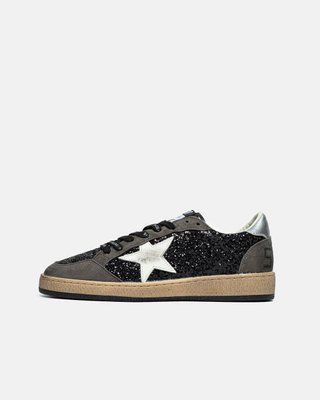 Golden Goose Ball Star in Glitter with Leather Star Gg14 фото