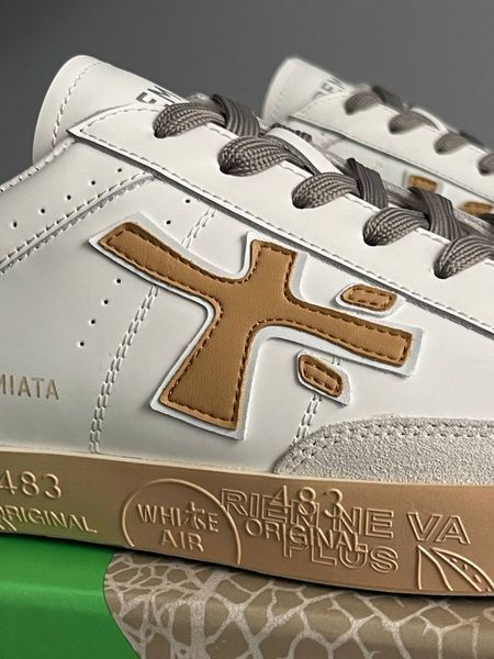 Premiata Steven White Black Beige 1831 фото