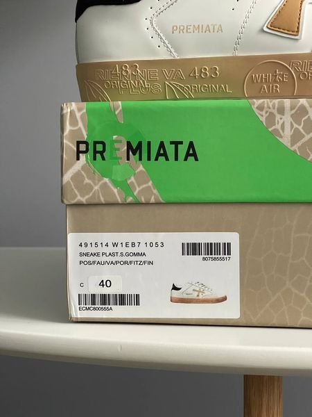 Premiata Steven White Black Beige 1831 фото