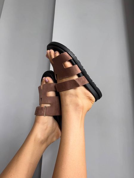 Hermes Chypre Apricot Sandals ALL21594 фото