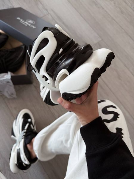 Кросівки Balmain Unicorn Low-Top Black white 03456 фото
