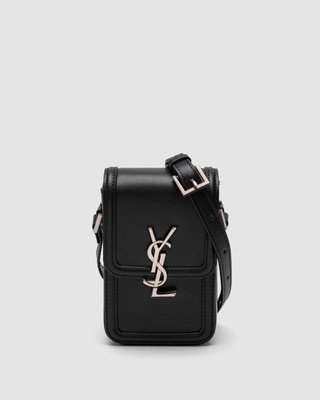 Saint Laurent Mini Solferino Satchel Bag in Calf Leather 99625 фото