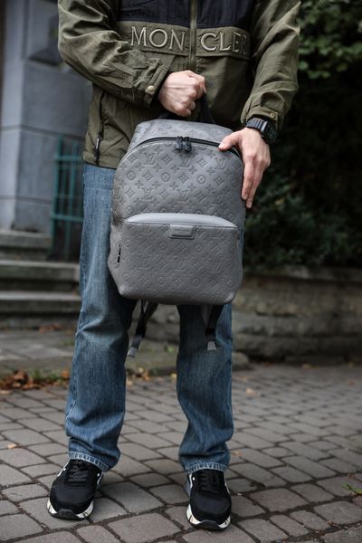 Louis Vuitton Discovery Work Backpack Monogram Shadow Grey