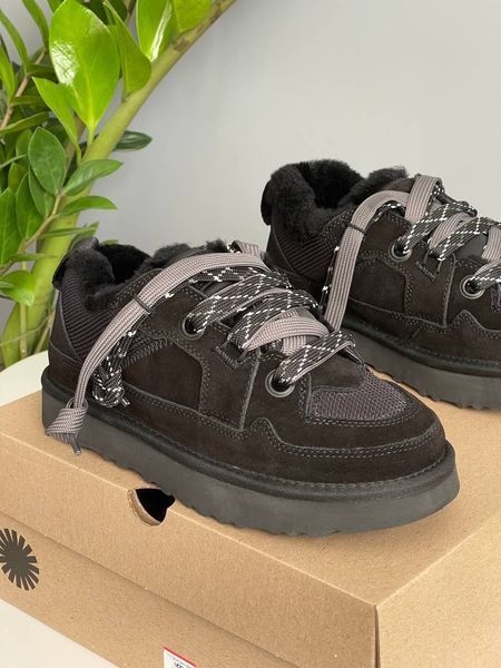 UGG Lo Lowmel Sneaker Black FUR 1780 фото